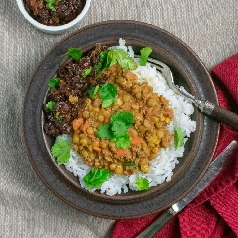 Spicy Beef and Lentil Dal