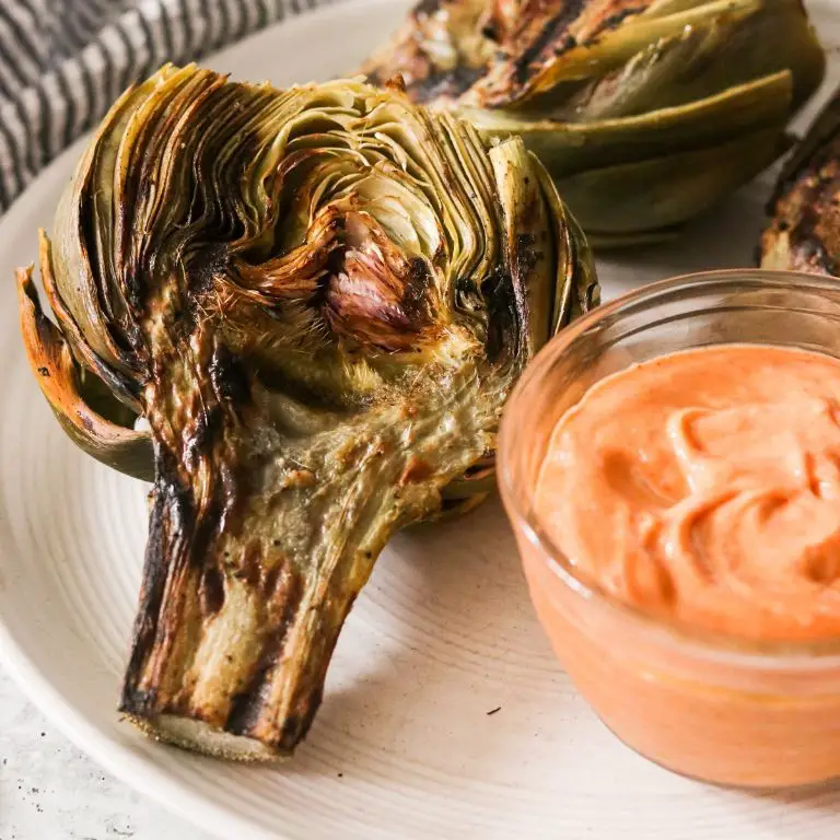 Spicy Boiled Artichoke with Chili Aioli