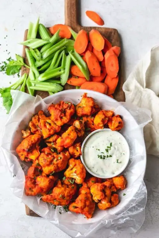 Spicy Buffalo Cauliflower Bites