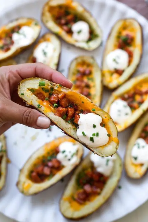 Spicy Cajun Crispy Potato Skins