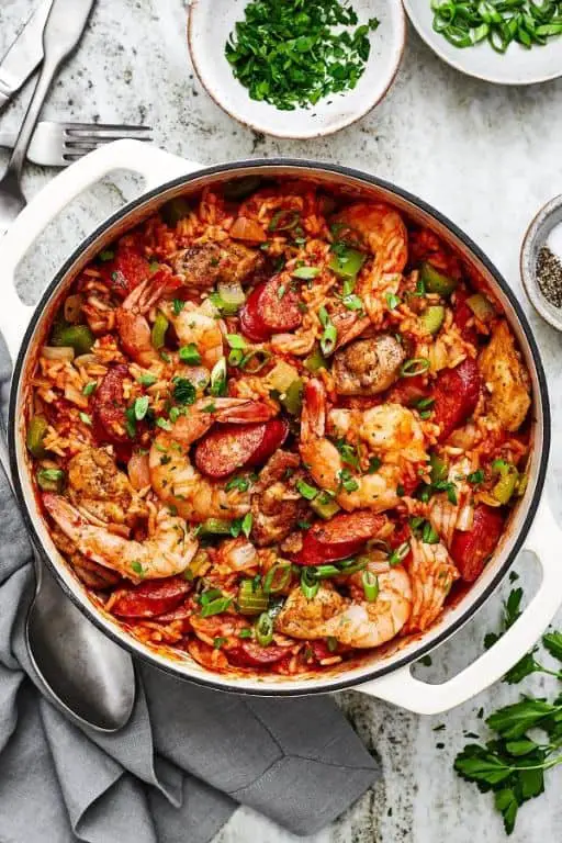 Spicy Cajun Shrimp and Fish Jambalaya