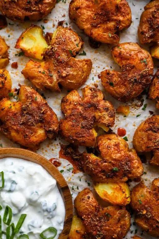 Spicy Cajun Smashed Potatoes