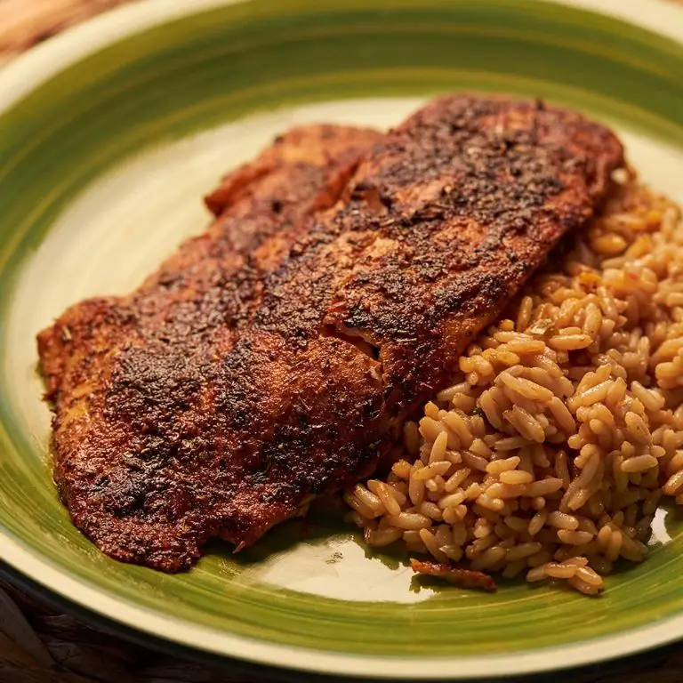 Spicy Cajun Tilapia with Dirty Rice