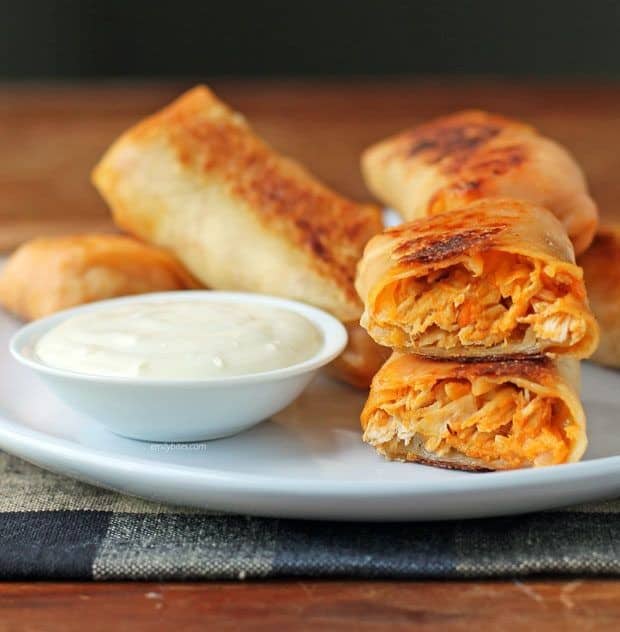 Spicy Chicken Egg Rolls
