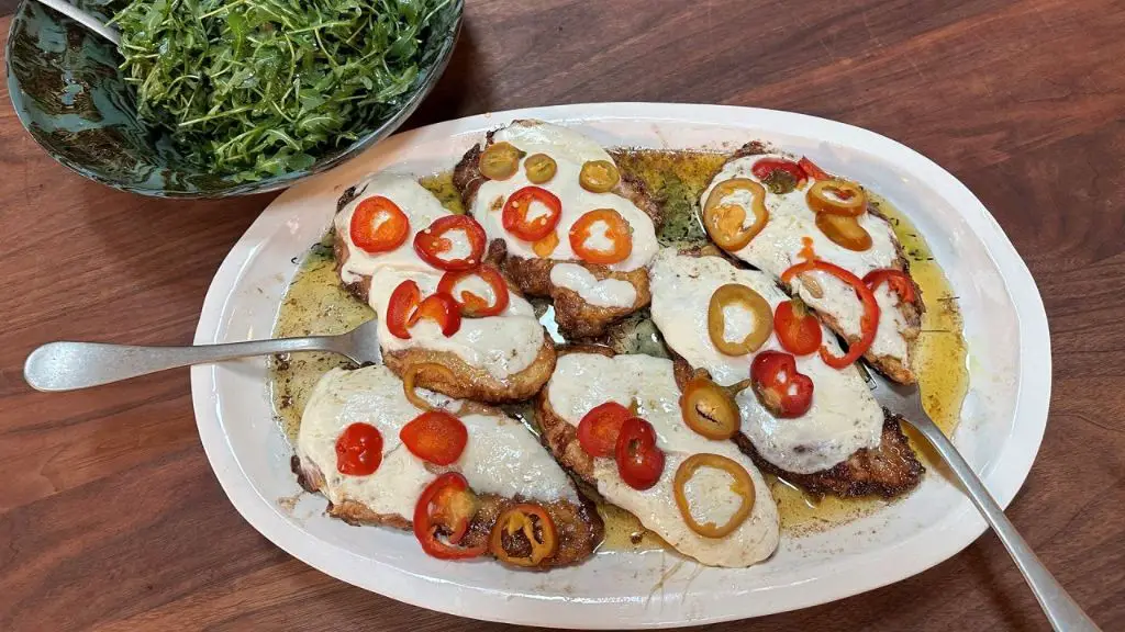 Spicy Chicken Francese with Chili Flakes