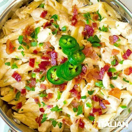 Spicy Chicken Pasta with Jalapeños and Cheddar