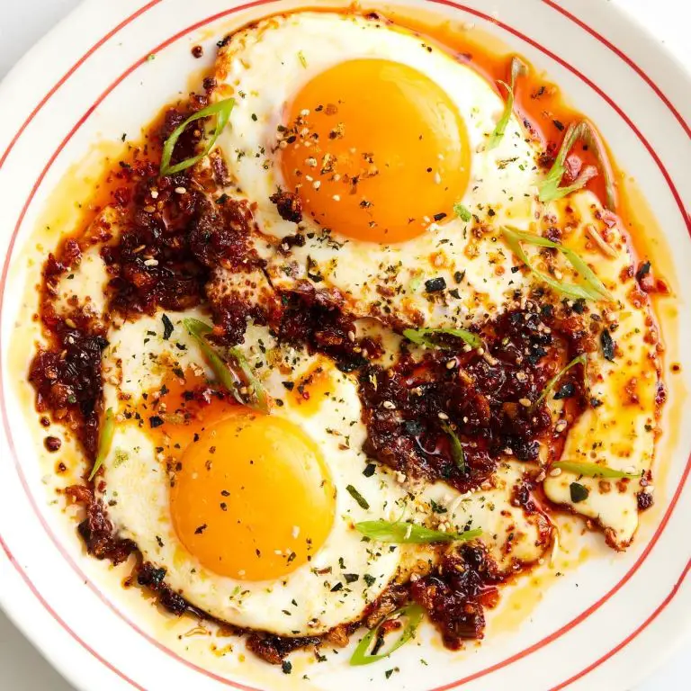 Spicy Chili Crisp Fried Eggs