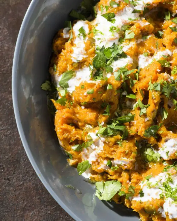 Spicy Chili Mashed Butternut Squash