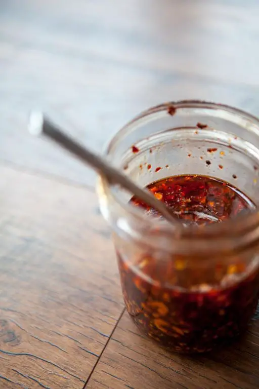 Spicy Chili Oil with Roasted Peanuts