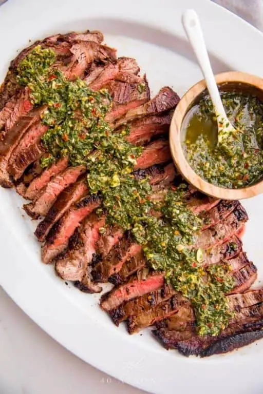 Spicy Chimichurri Flank Steak