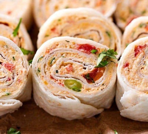 Spicy Chipotle Chicken Pinwheels