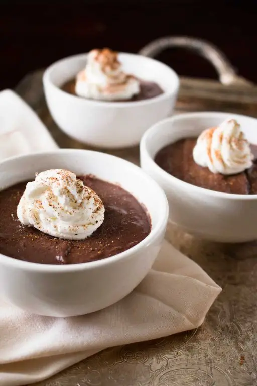 Spicy Chocolate Bowl with Cinnamon Infused Custard