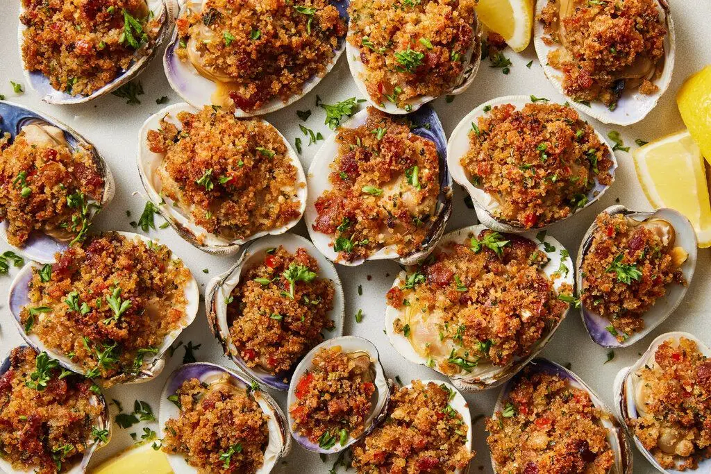 Spicy Clams Casino with Jalapeños and Parmesan