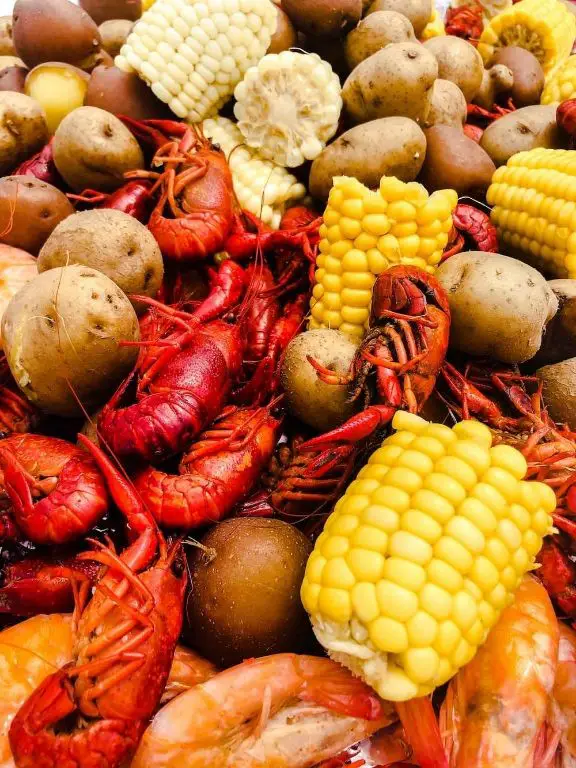 Spicy Crawfish Boil with Corn and Potatoes