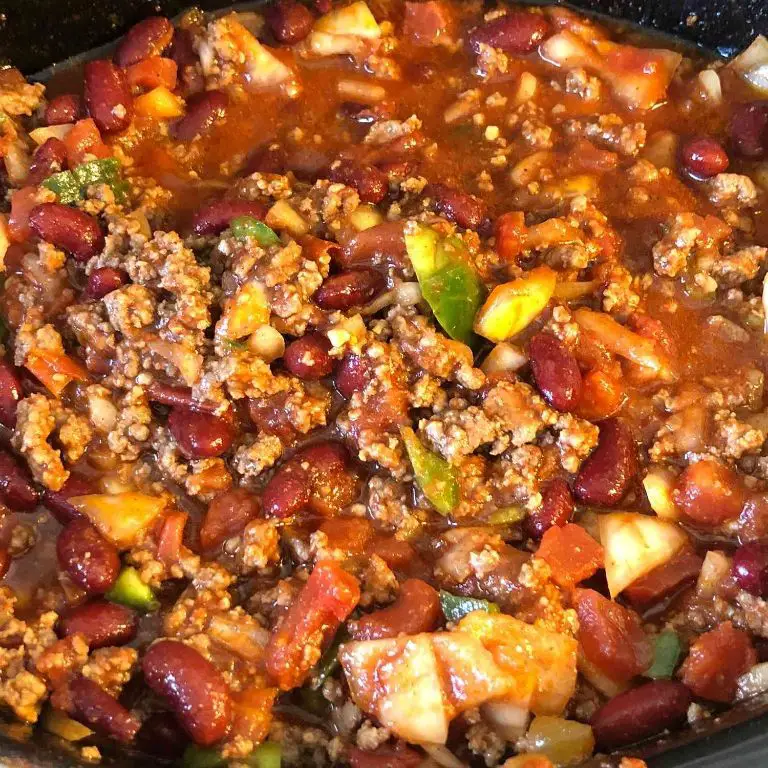 Spicy Crock Pot Chili with Ground Beef