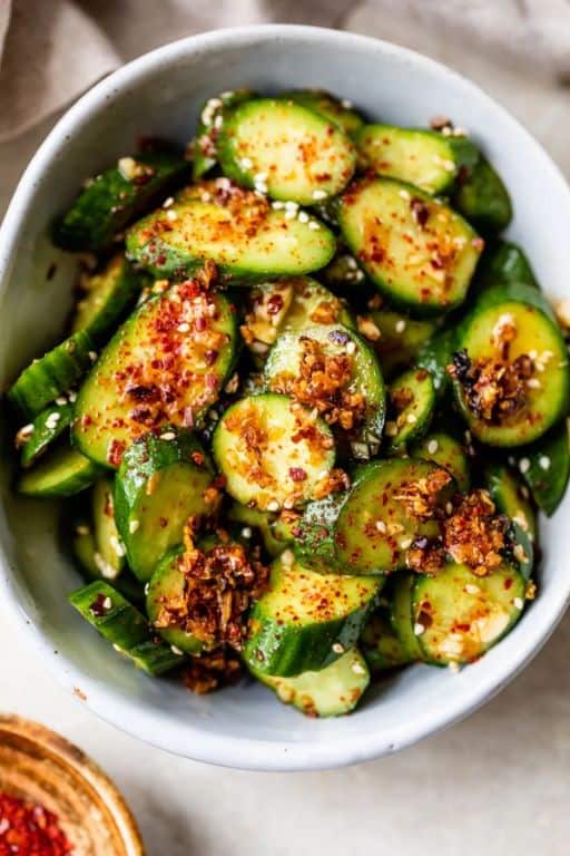 Spicy Cucumber Slices with Chili Lime Seasoning