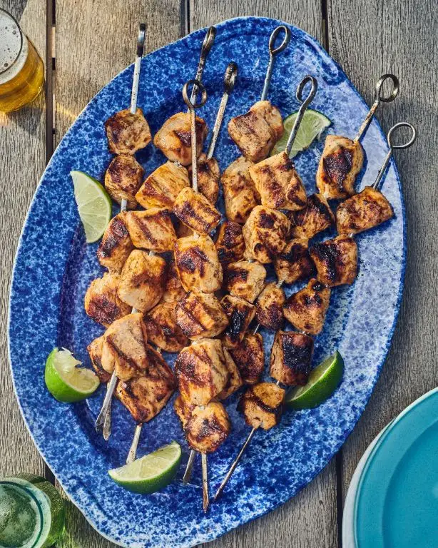 Spicy Garlic Lime Chicken Skewers
