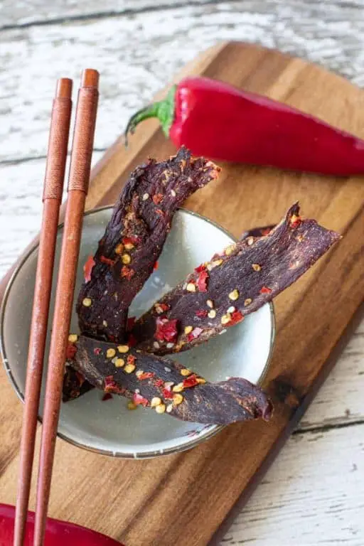 Spicy Ginger Sesame Beef Jerky
