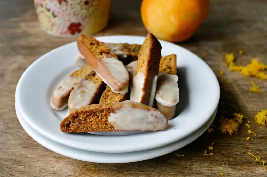 Spicy Ginger Snap Biscotti with Orange Zest