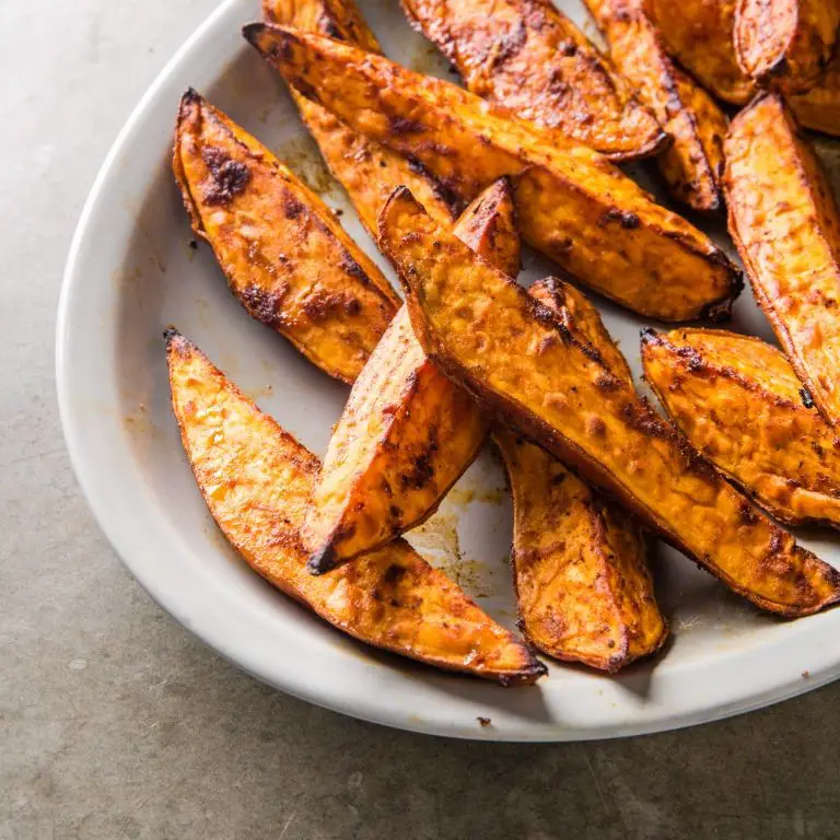 Spicy Grilled Sweet Potato Wedges