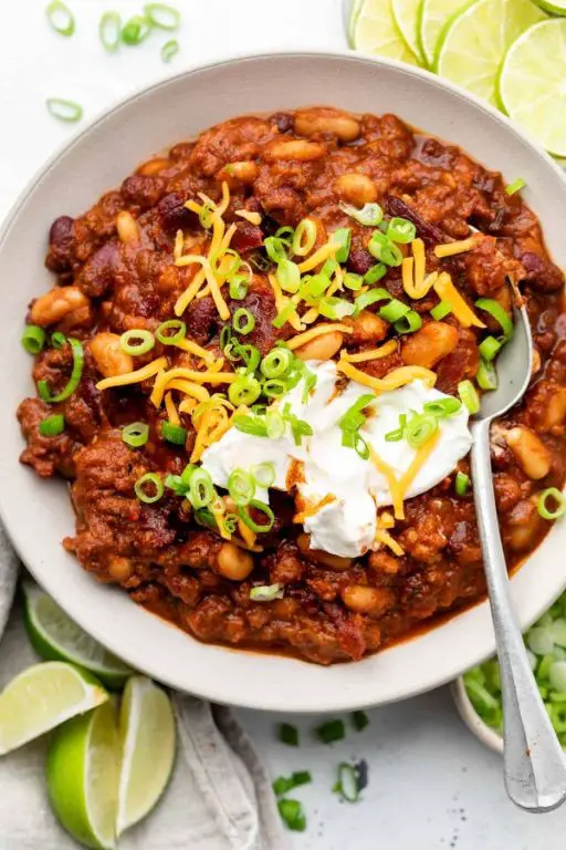 Spicy Ground Beef and Sausage Chili