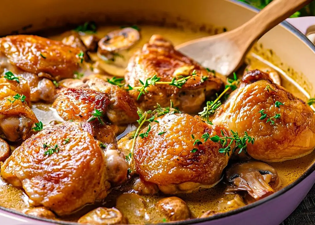 Spicy Guinea Fricassee with Peppers