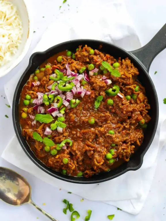 Spicy Indian Beef Keema Curry