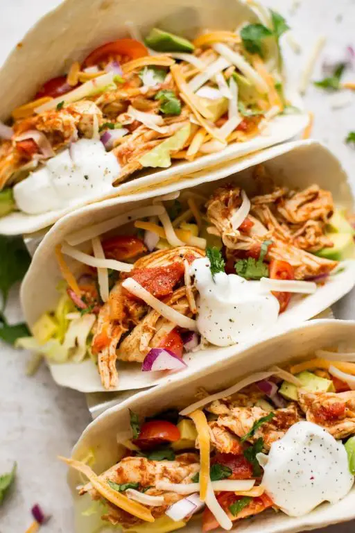 Spicy Instant Pot Chicken Tacos