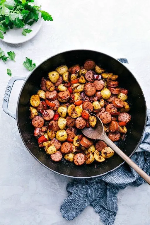 Spicy Italian Sausage and Potato Skillet