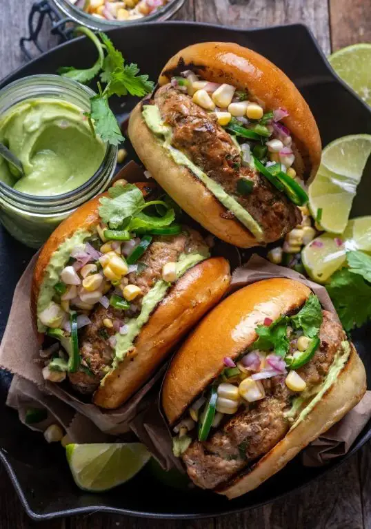 Spicy Jalapeño Burgers with Avocado