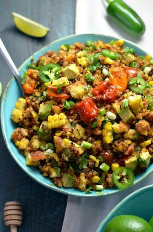 Spicy Jalapeño Cornbread Salad