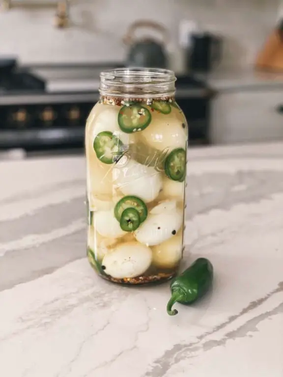 Spicy Jalapeño Pickled Eggs