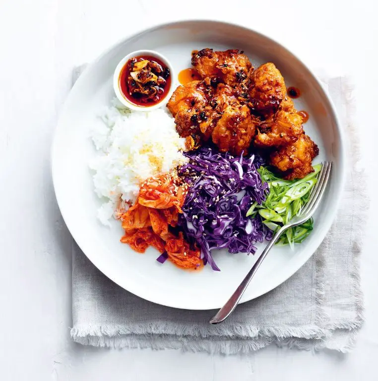 Spicy Korean Chicken and Rice Bowl