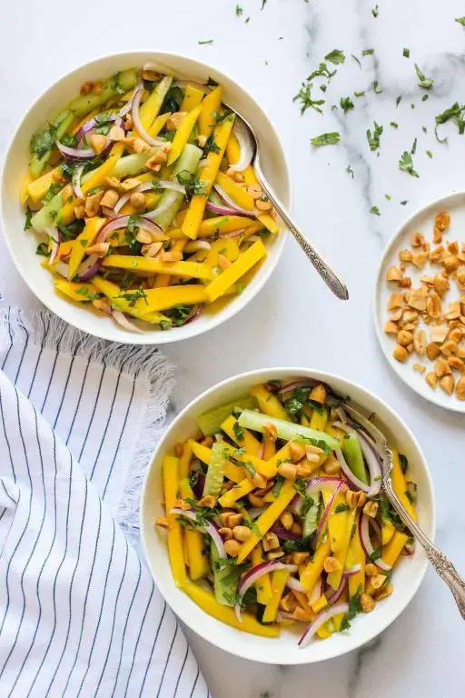 Spicy Mango Cucumber Salad