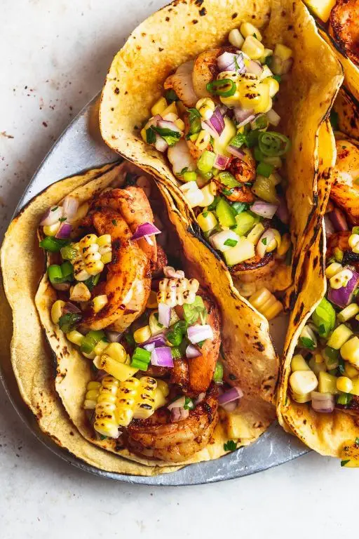Spicy Mango Shrimp Tacos