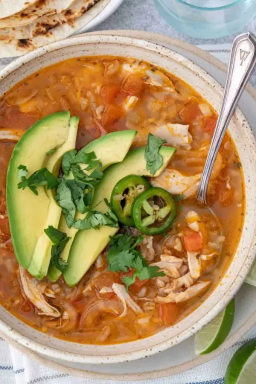 Spicy Mexican Rice Soup