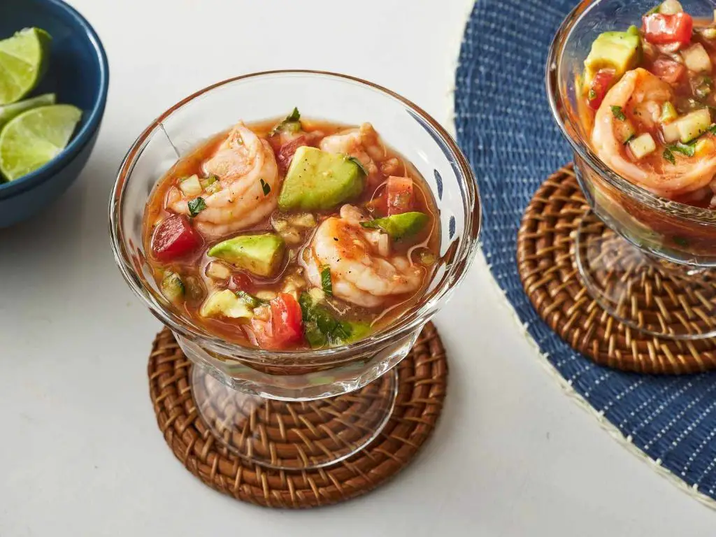 Spicy Mexican Shrimp Cocktail with Guajillo Chile
