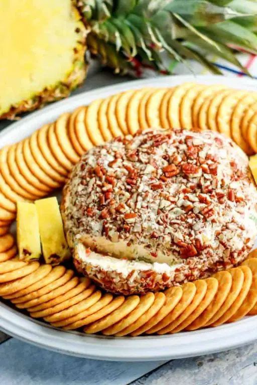 Spicy Pineapple Cheeseball with Jalapeños