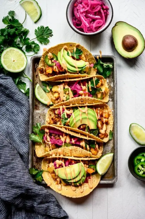Spicy Potato and Egg Tacos