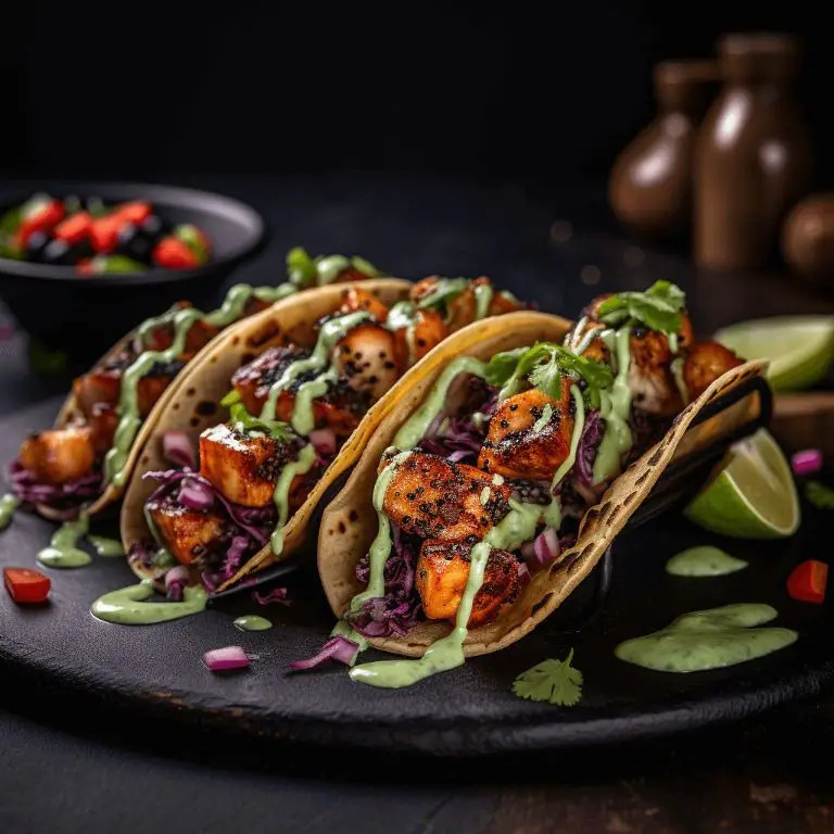 Spicy Pre Cooked Octopus Tacos with Lime Crema