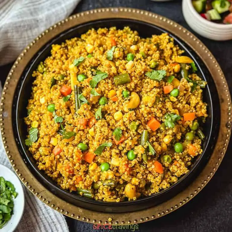 Spicy Quinoa Pulao with Vegetables