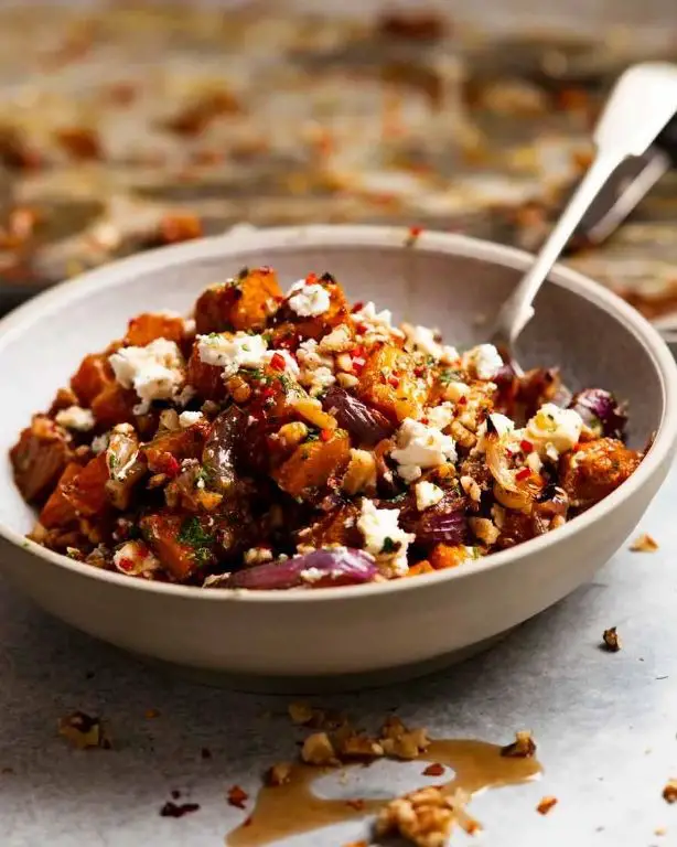 Spicy Roast Pumpkin with Chili Flakes