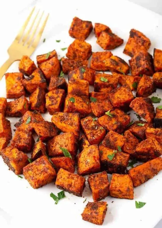 Spicy Roasted Sweet Potatoes