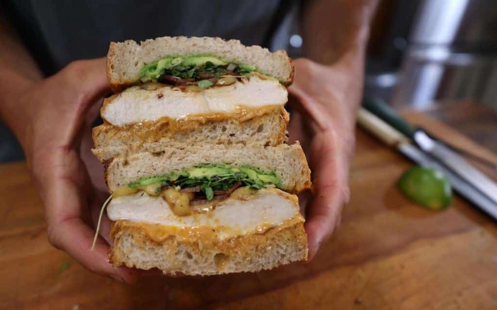 Spicy Rotisserie Chicken Avocado Sandwich