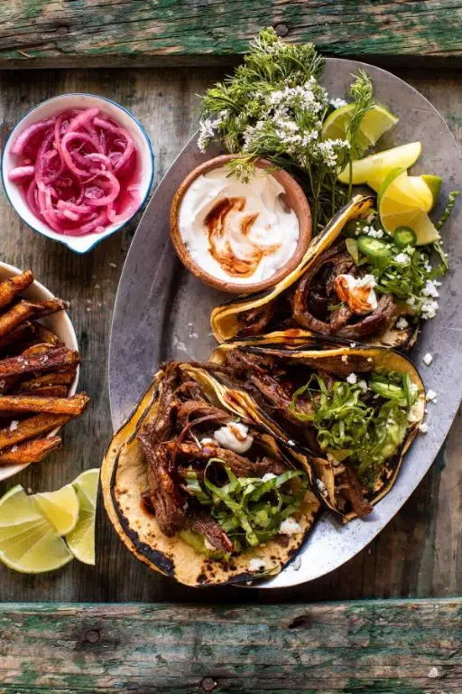 Spicy Round Steak Tacos in the Slow Cooker