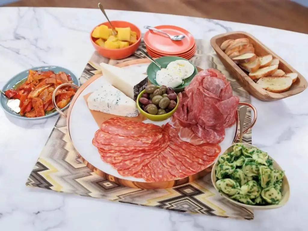 Spicy Salami and Cheese Charcuterie Platter