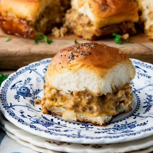 Spicy Sausage Hawaiian Roll Sliders