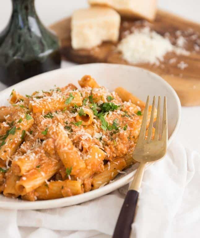 Spicy Sausage Mascarpone Pasta