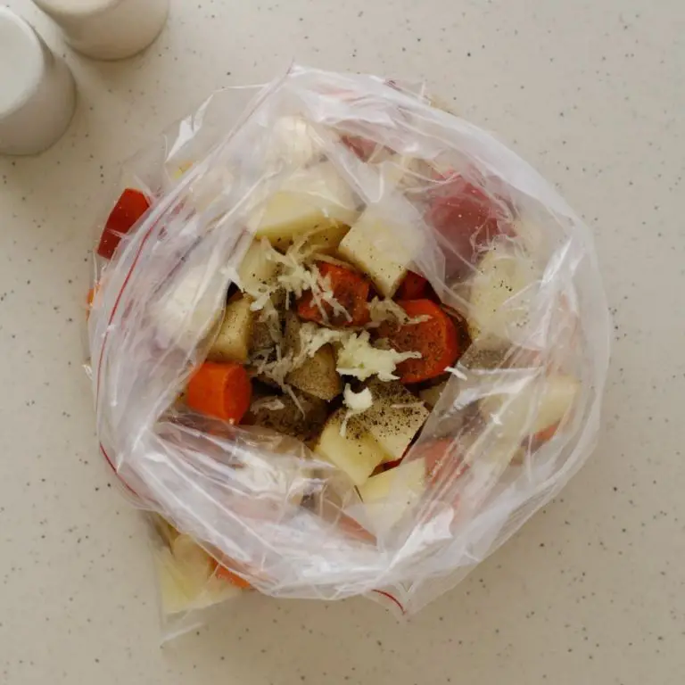 Spicy Sausage and Veggies Ziplock Steamer Bag
