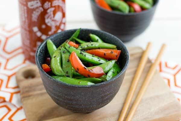 Spicy Sriracha Pea Salad